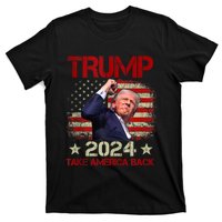 Trump Fist Pump Shot At Trump 2024 Trump Survives Rally T-Shirt