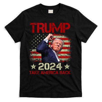 Trump Fist Pump Shot At Trump 2024 Trump Survives Rally T-Shirt