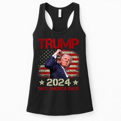 Trump Fist Pump Shot At Trump 2024 Trump Survives Rally Womens Tank Top