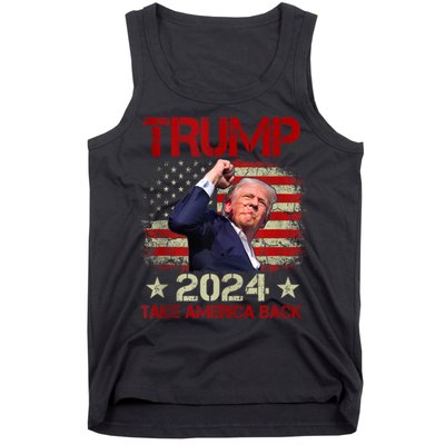 Trump Fist Pump Shot At Trump 2024 Trump Survives Rally Tank Top