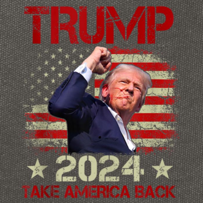 Trump Fist Pump Shot At Trump 2024 Trump Survives Rally Cotton Canvas Backpack