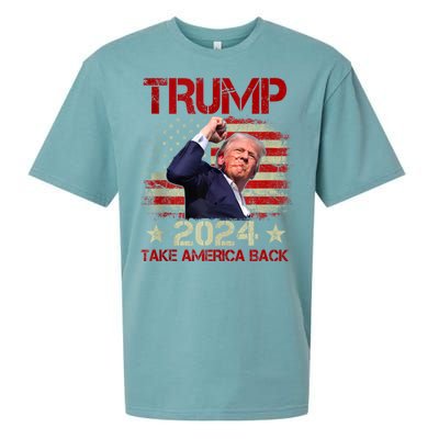 Trump Fist Pump Shot At Trump 2024 Trump Survives Rally Sueded Cloud Jersey T-Shirt