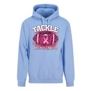 Tackle Football Pink Ribbon Breast Cancer Awareness Unisex Surf Hoodie