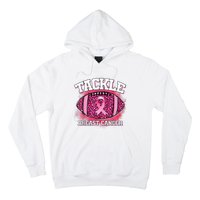 Tackle Football Pink Ribbon Breast Cancer Awareness Hoodie