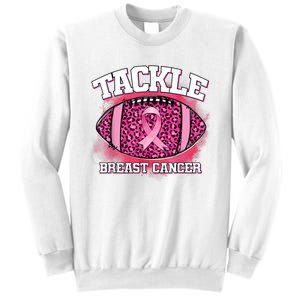 Tackle Football Pink Ribbon Breast Cancer Awareness Sweatshirt