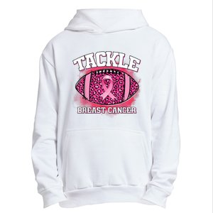 Tackle Football Pink Ribbon Breast Cancer Awareness Urban Pullover Hoodie