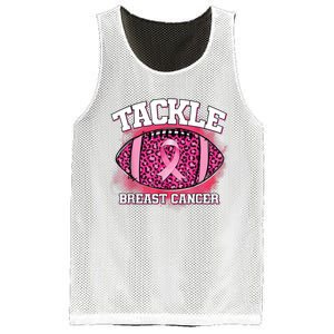 Tackle Football Pink Ribbon Breast Cancer Awareness Mesh Reversible Basketball Jersey Tank