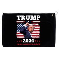 Trump Fist Pumped Fight Never Give Up Pray For Trump America Grommeted Golf Towel