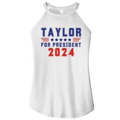 Taylor For President 2024 Women’s Perfect Tri Rocker Tank