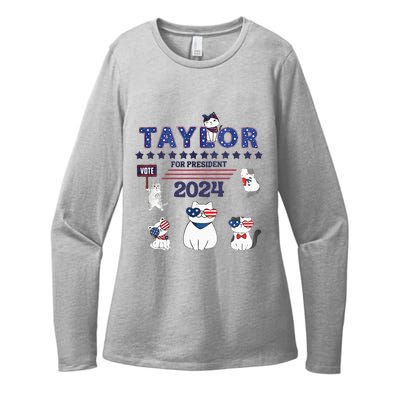 Taylor For President 2024 Womens CVC Long Sleeve Shirt