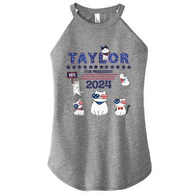 Taylor For President 2024 Women’s Perfect Tri Rocker Tank