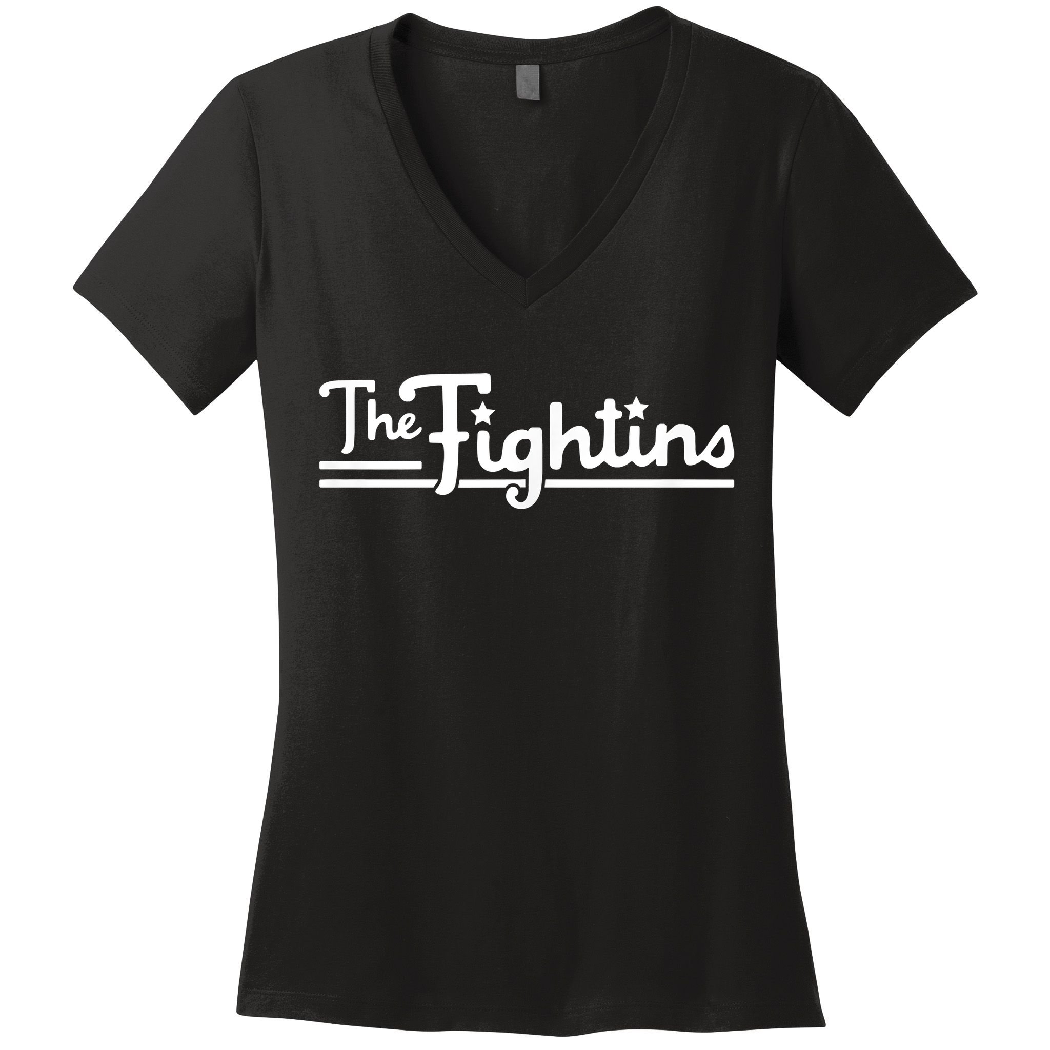 The Fightins Philadelphia Baseball Women's V-Neck T-Shirt