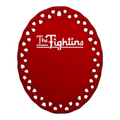 The Fightins Philadelphia Baseball Ceramic Oval Ornament