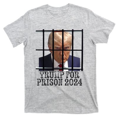 Trump For Prison 2024 Mugshot Election Parody Behind Bars T-Shirt