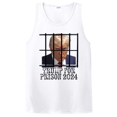 Trump For Prison 2024 Mugshot Election Parody Behind Bars PosiCharge Competitor Tank