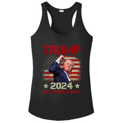 Trump Fist Pump Shot At Trump 2024 Trump Survives Rally Ladies PosiCharge Competitor Racerback Tank