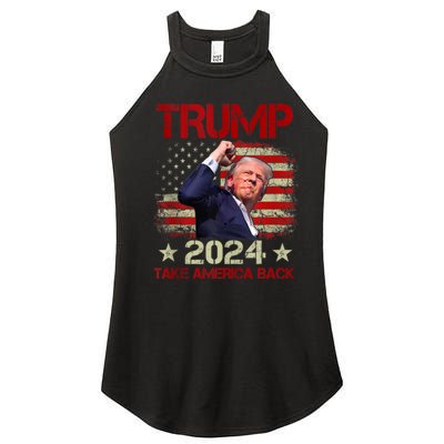 Trump Fist Pump Shot At Trump 2024 Trump Survives Rally Women’s Perfect Tri Rocker Tank