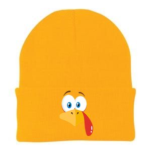 Turkey Face Pilgrim Gift Thanksgiving Costume Gift Knit Cap Winter Beanie