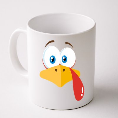 Turkey Face Pilgrim Gift Thanksgiving Costume Gift Coffee Mug