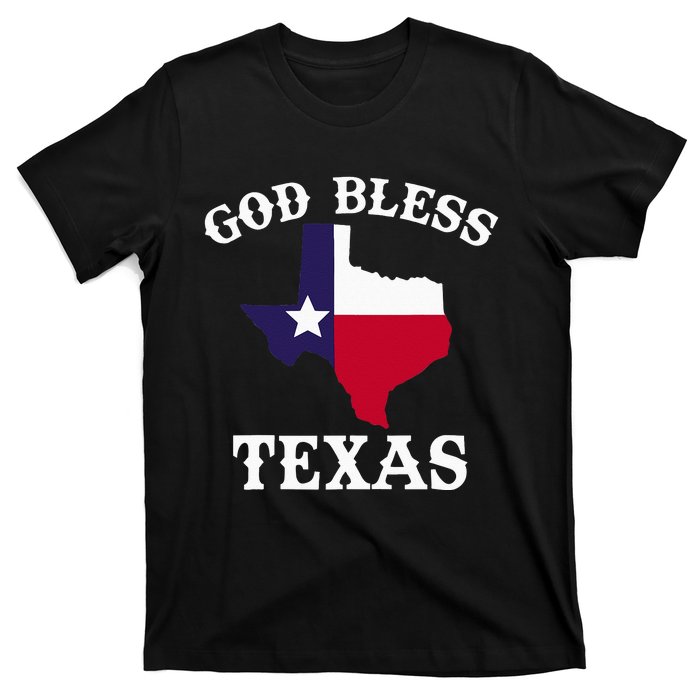 Texas Flag Patriotic Texan Pride God Bless Texas T-Shirt