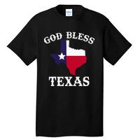 Texas Flag Patriotic Texan Pride God Bless Texas Tall T-Shirt