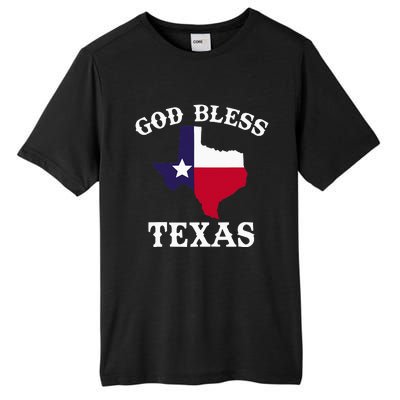 Texas Flag Patriotic Texan Pride God Bless Texas Tall Fusion ChromaSoft Performance T-Shirt