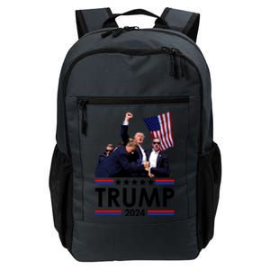 Trump Fist Pump Shot At Trump 2024 Trump Survives Rally Daily Commute Backpack