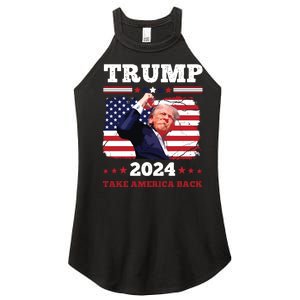 Trump Fist Pump Shot At Assassination Attempt Trump 2024 Trump For Presiden Women’s Perfect Tri Rocker Tank