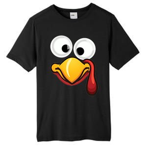 Turkey Face Pilgrim Thanksgiving Costume Gift Tall Fusion ChromaSoft Performance T-Shirt