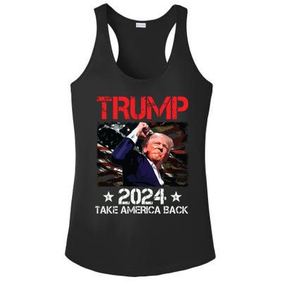 Trump Fist Pump Shot At Trump 2024 Trump Survives Rally Ladies PosiCharge Competitor Racerback Tank