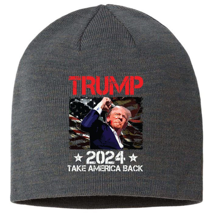 Trump Fist Pump Shot At Trump 2024 Trump Survives Rally Sustainable Beanie