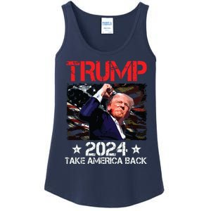 Trump Fist Pump Shot At Trump 2024 Trump Survives Rally Ladies Essential Tank