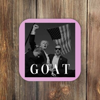 Trump Fist Pump Butler Rally Patriotic Goat Trump Coaster