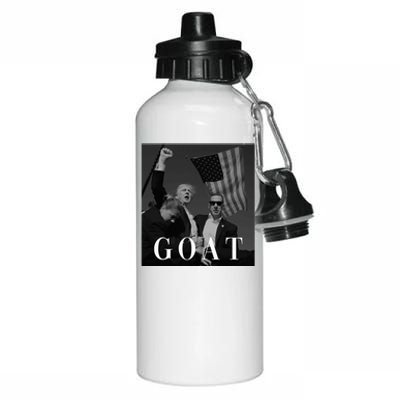 Trump Fist Pump Butler Rally Patriotic Goat Trump Aluminum Water Bottle