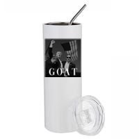 Trump Fist Pump Butler Rally Patriotic Goat Trump Stainless Steel Tumbler