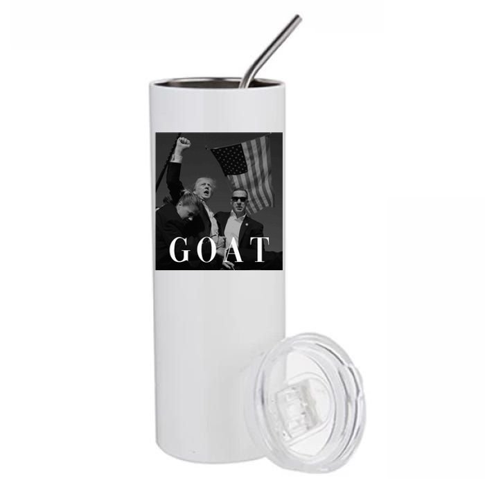 Trump Fist Pump Butler Rally Patriotic Goat Trump Stainless Steel Tumbler