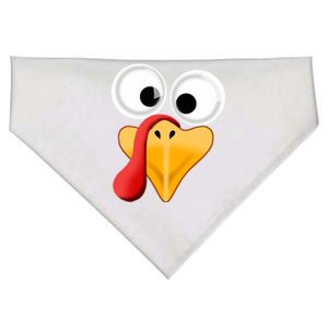 Turkey Face Pilgrim Thanksgiving Costume Gift USA-Made Doggie Bandana