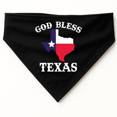Texas Flag Patriotic Texan Pride God Bless Texas USA-Made Doggie Bandana