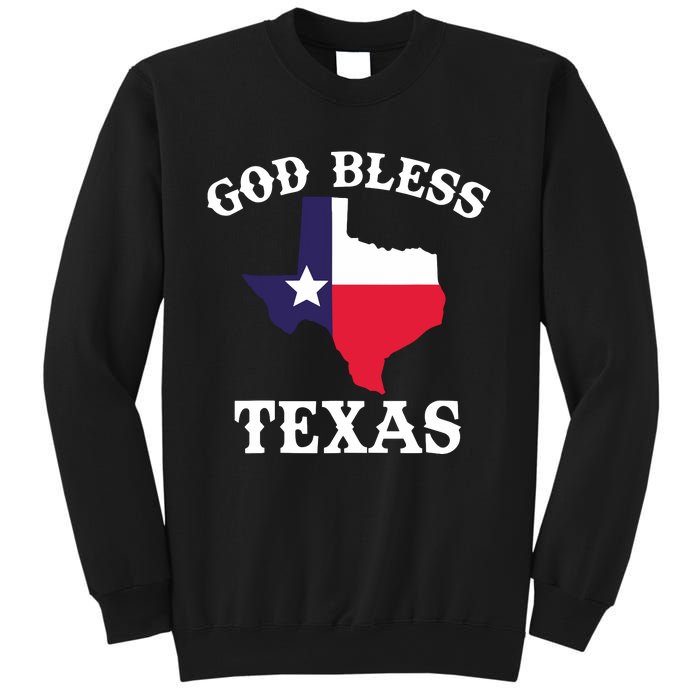 Texas Flag Patriotic Texan Pride God Bless Texas Sweatshirt