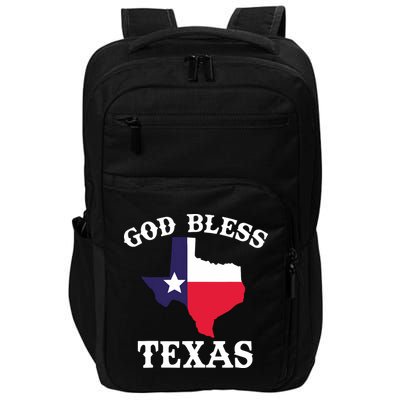 Texas Flag Patriotic Texan Pride God Bless Texas Impact Tech Backpack