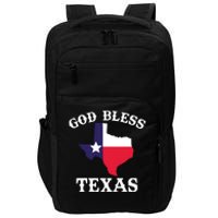 Texas Flag Patriotic Texan Pride God Bless Texas Impact Tech Backpack