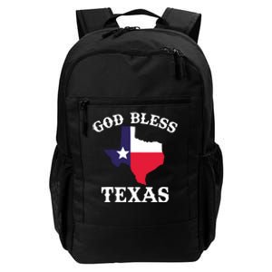 Texas Flag Patriotic Texan Pride God Bless Texas Daily Commute Backpack