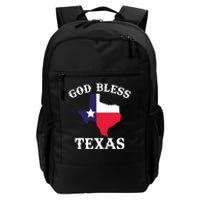 Texas Flag Patriotic Texan Pride God Bless Texas Daily Commute Backpack