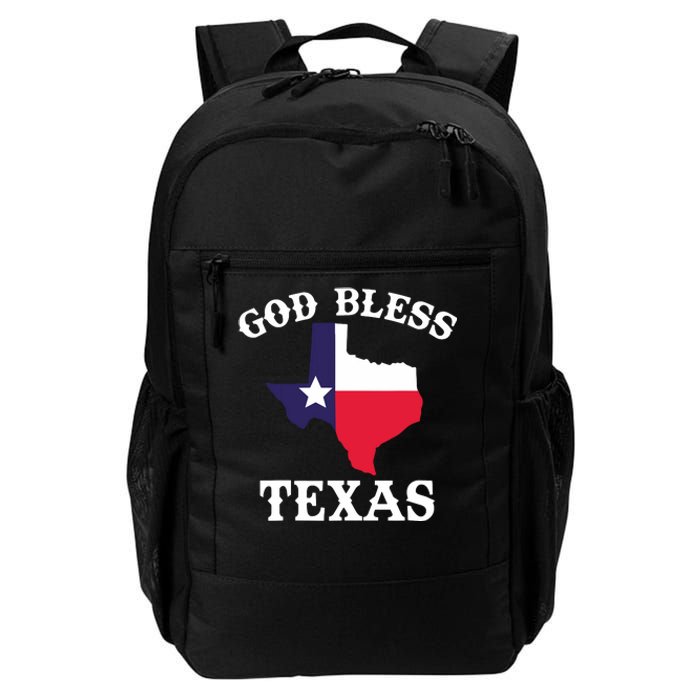 Texas Flag Patriotic Texan Pride God Bless Texas Daily Commute Backpack