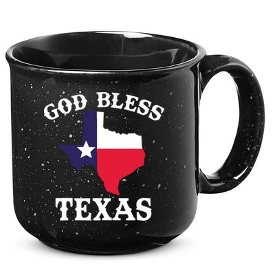 Texas Flag Patriotic Texan Pride God Bless Texas 15oz Campfire Ceramic Mug