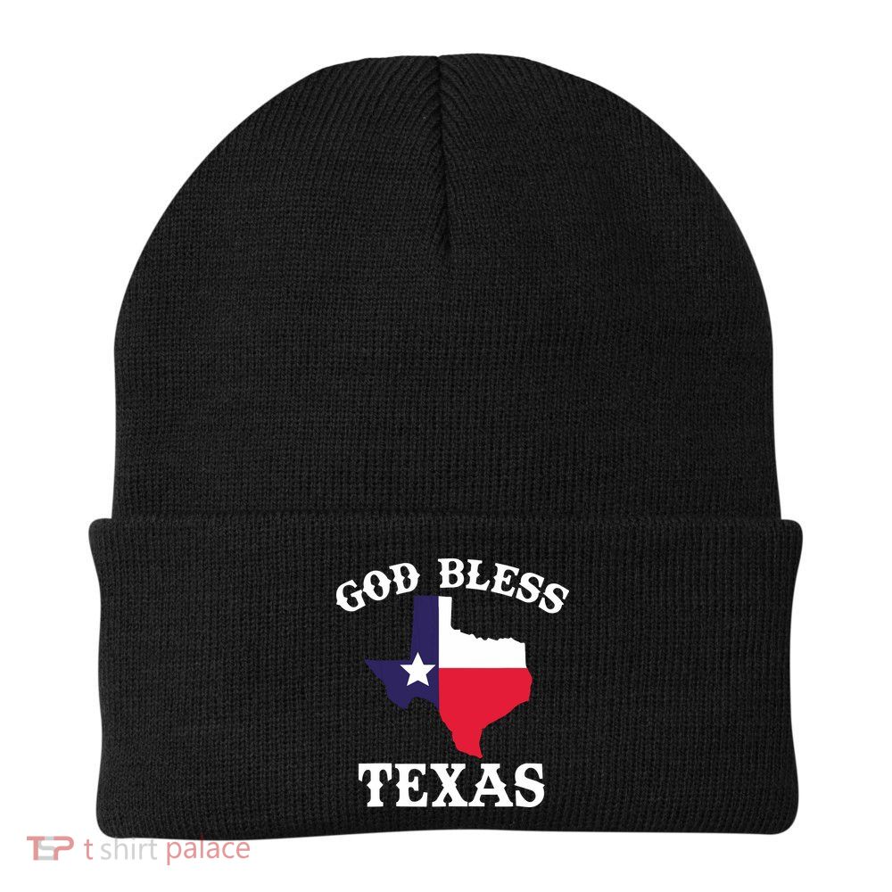 Texas Flag Patriotic Texan Pride God Bless Texas Beanie
