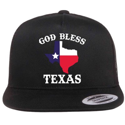 Texas Flag Patriotic Texan Pride God Bless Texas Flatbill Hat
