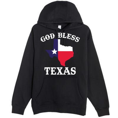 Texas Flag Patriotic Texan Pride God Bless Texas Premium Pullover Hoodie