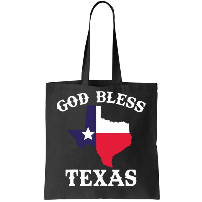 Texas Flag Patriotic Texan Pride God Bless Texas Tote Bag