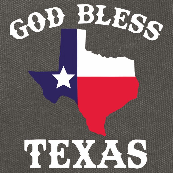 Texas Flag Patriotic Texan Pride God Bless Texas Cotton Canvas Backpack